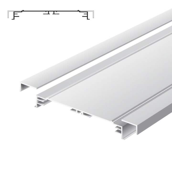 Light advertising profile 200 mm standard without frames anodized