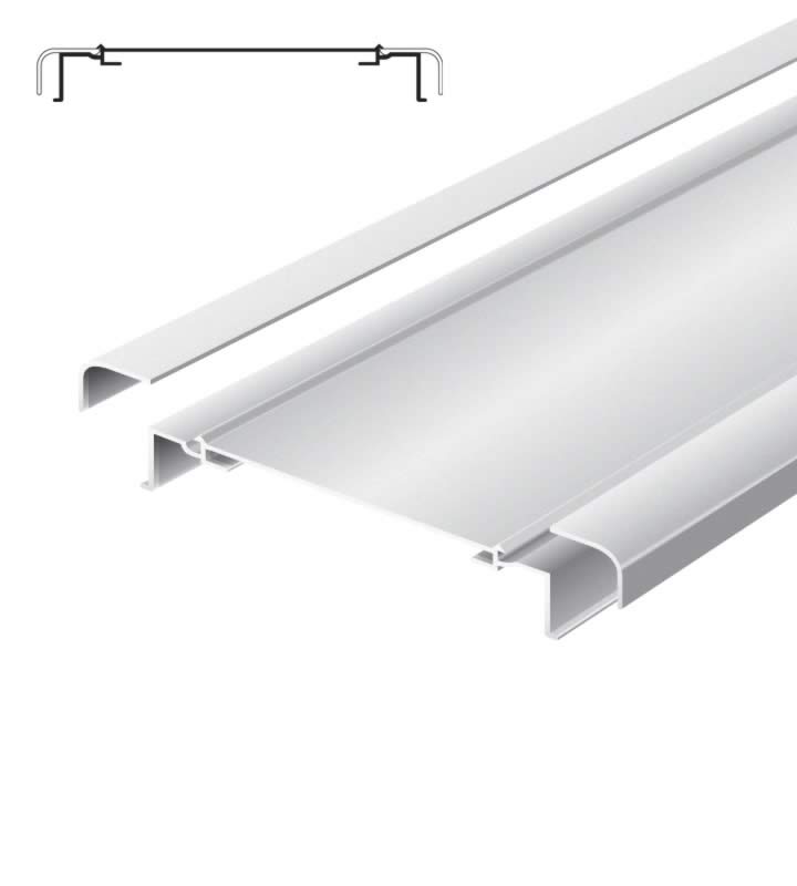 Light advertising profile 200 mm softline without frame anodized