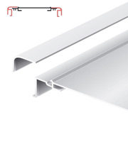 light advertising profile 200 mm softline loose frame anodized