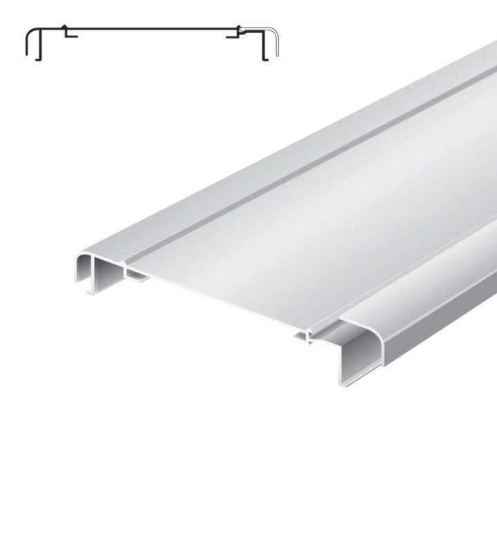 Light advertising profile 200 mm softline with 1 loose frame anodized