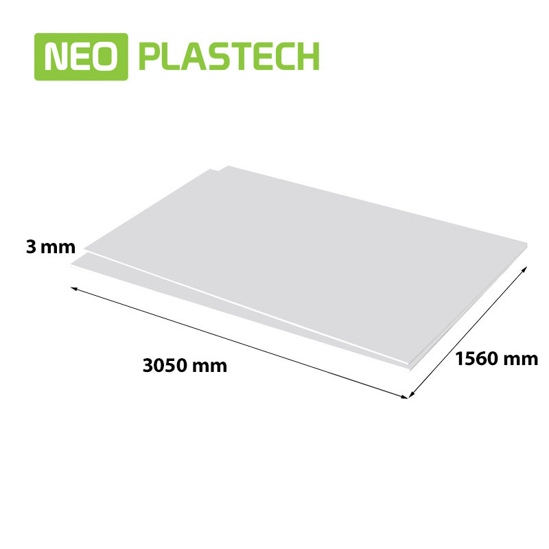Neo Plastech schäumt PVC 3 x 1560 x 3050 mm