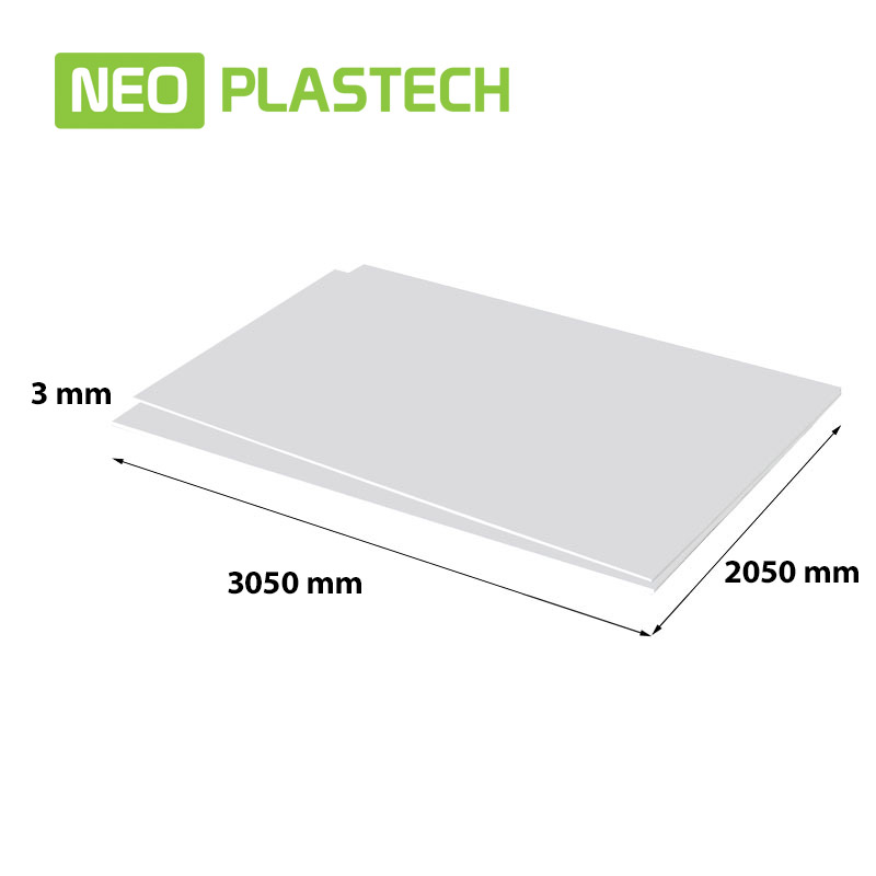 Neo Plastech schäumt PVC 3 x 2050 x 3050 mm