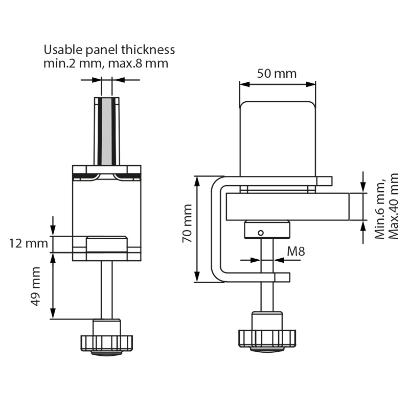 Mid selection clamp kit