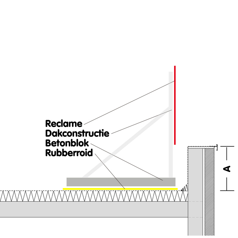 Dachkonstruktion 700 mm hoch