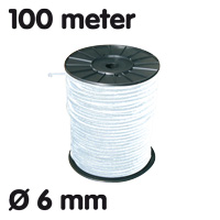 elastic on roll white 100 m 6 mm