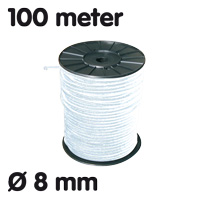 elastic on roll white 100 m 8 mm