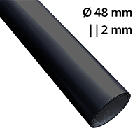 aluminum tube black 48 mm 2 mm