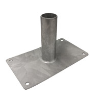 mounting plate for easyflex frame on sheet pile