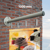 Außenwand-Banner 1000 mm Stahl