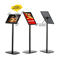 decorative menu board din a3 black