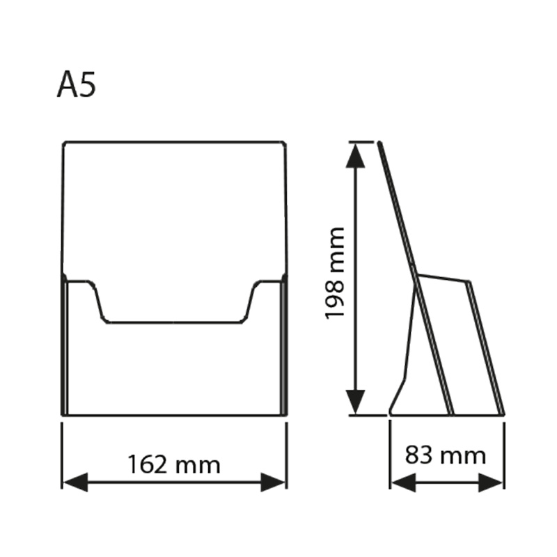 Leaflet tray u type a5