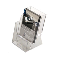 multiple pocket leaflet dispenser a5 x 3