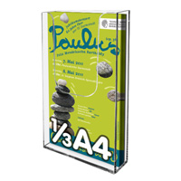 leaflet dispenser for wall 1 3 a4