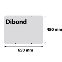 werbeschild für maklerschild, 3 mm dibond