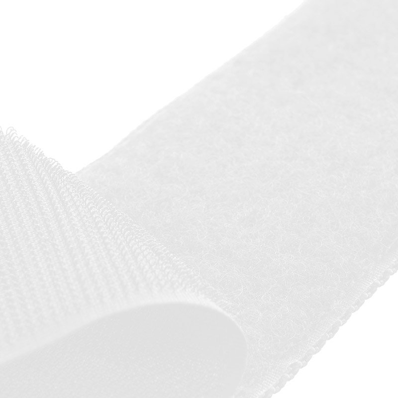 Klettverschluss 25 mm breit Haken weiß