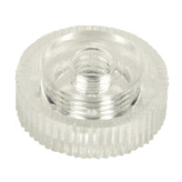 plastic knurled nut m4 transparent