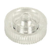 Plastic knurled nut m4 transparent