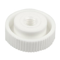 Plastic knurled nut m4 white