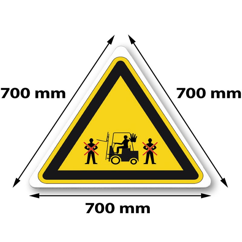 Traffic sign triangle 700 x 700 x 700 mm