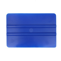 Squeegee soft plastic with smooth edge blue