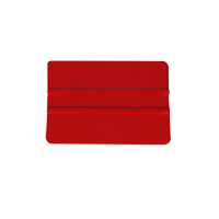 Squeegee hard plastic with smooth edge red