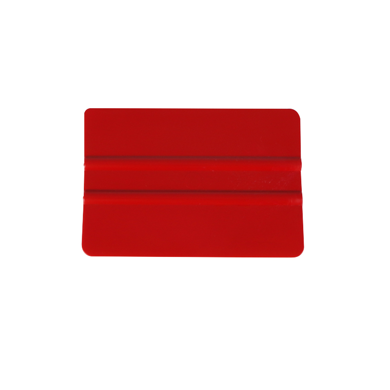 Squeegee hard plastic with smooth edge red
