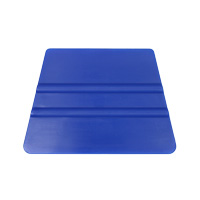 soft trapezoidal plastic squeegee blue