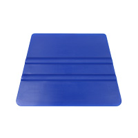 Soft trapezoidal plastic squeegee blue