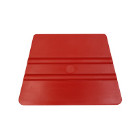 hard trapezoidal plastic squeegee red