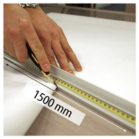 Aluminum cutting ruler length 1500 mm