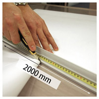Aluminum cutting ruler length 2000 mm