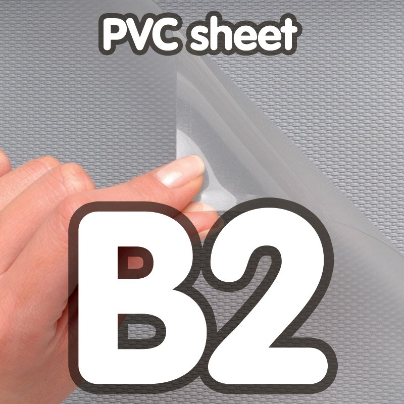 PVC-Folie B2 für Standard-Klapprahmen