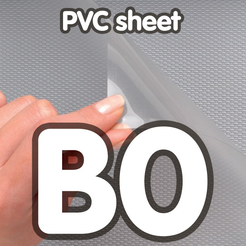 PVC-Folie B0 für Standard-Klapprahmen