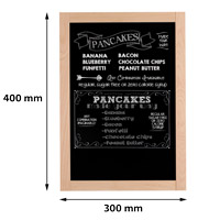 blackboard with wooden frame 300 x 400 mm