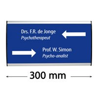 wall sign arc endcaps 148 x 300mm