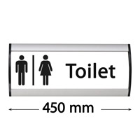 wall sign modelle 52 52 x 450 mm