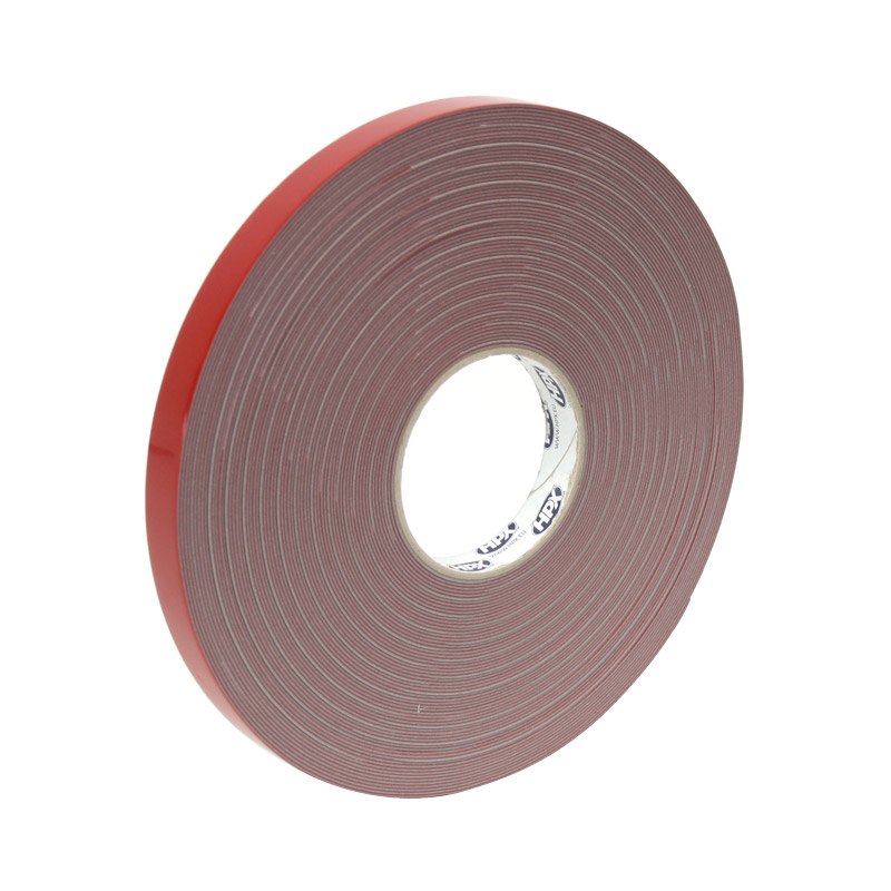 Acrylic adhesive strip double sided 19 mm wide white